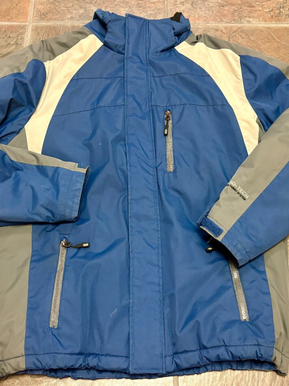 ~~32 Degrees Weatherproof Fleece Jacket Zip Up Hooded Men’s M Winter Ski..VGUC!!